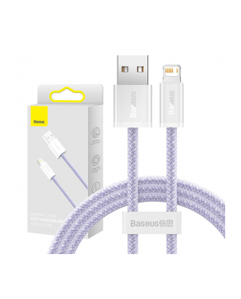 Baseus Dynamic 2 USB do Lightning, 2.4A, 1m (fioletowy)