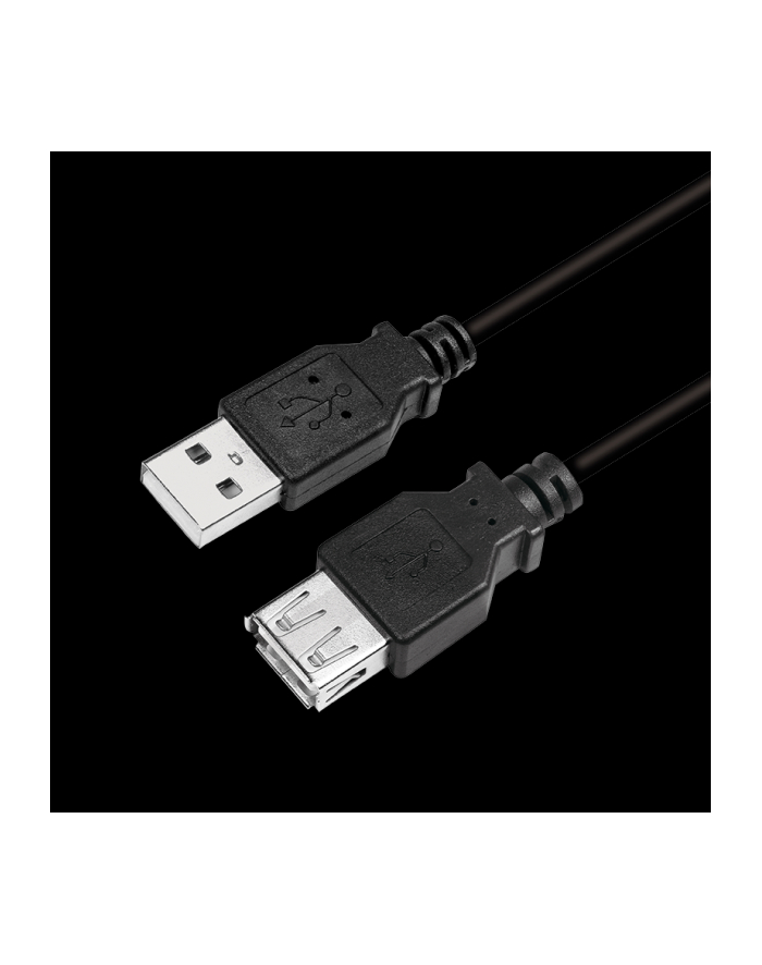 LogiLink USB 5.0m czarny przedłużacz LogiLink USB 2.0 5.0m M/F czarny główny