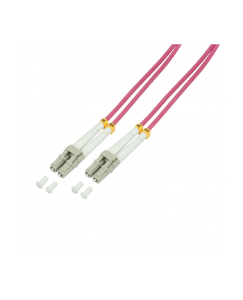 LogiLink światłowód OM4 LC-LC 2.0m fioletowy światłowód LogiLink duplex OM4, 50/125µ, LC-LC, 2.0m fioletowy