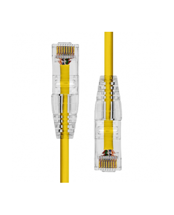 ProXtend Ultra Slim CAT6A U/UTP CU LSZH Ethernet Cable Yellow 2m