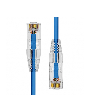 ProXtend Ultra Slim CAT6 U/UTP CU LSZH Ethernet Cable Blue 75cm