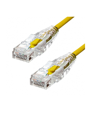 ProXtend Ultra Slim CAT6 U/UTP CU LSZH Ethernet Cable Yellow 3m