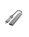 Hama Hub Premium Ultra Slim USB 3.2 + Adapter USB-C 4xUSB-A 5 Gbit/s (200141) - nr 3