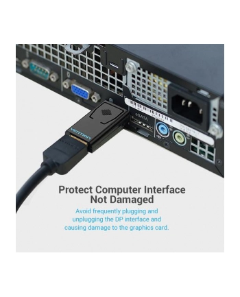 Vention HBKB0 DisplayPort - HDMI (czarny)