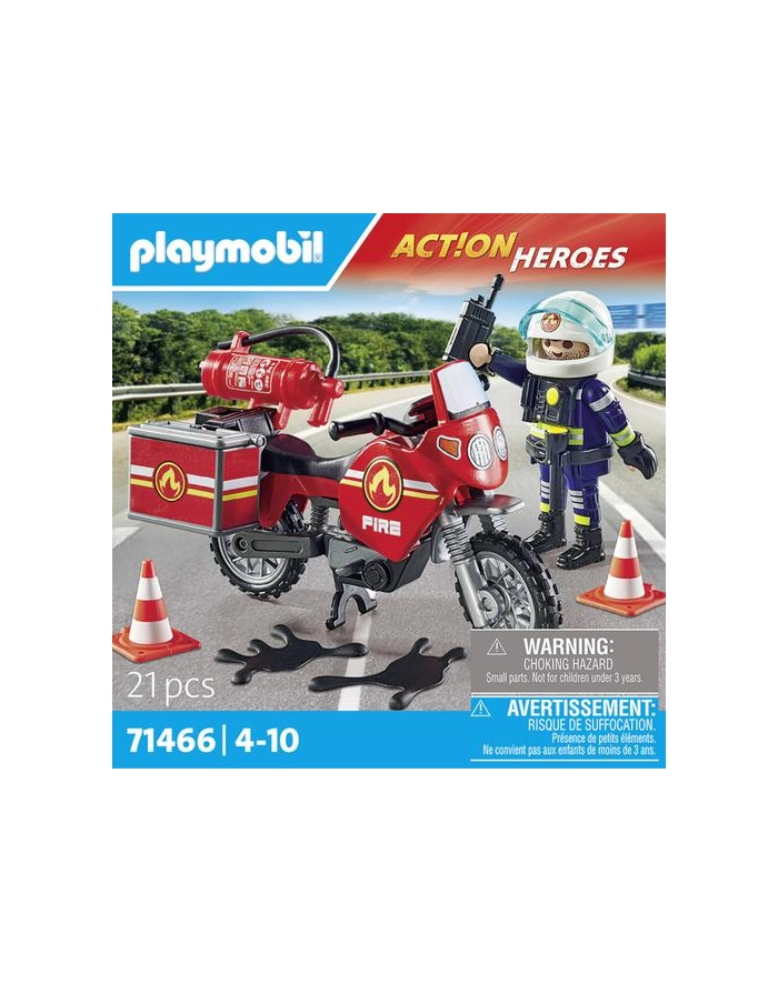 Playmobil 71466 Motocykl Straży Pożarnej Z Akcesoriami główny