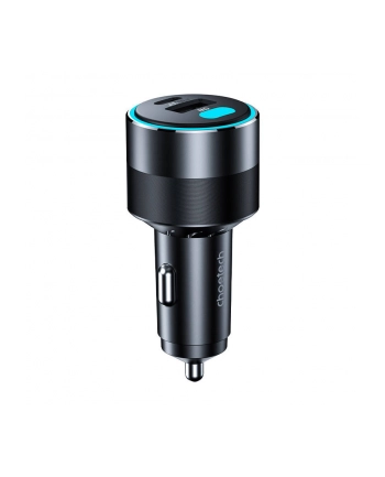 Choetech TC0011 130W 2x USB C 1x USB A (czarna) ładowarka samochodowa