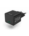 Hama ładowarka sieciowa mini 25W PD/QC 3.0 1x USB-C czarna ładowarka sieciowa mini Hama | 25W | Power Delivery | Qualcomm® | Quick Charge™ | 3.0 | czarna - nr 1