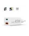 Hama ładowarka sieciowa mini GaN 45W PD/QC 1x USB-C, 1x USB-A biała ładowarka sieciowa | USB-C/USB-A | Power Delivery/Quick Charge | 45W | biała - nr 16