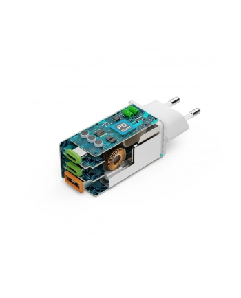 Hama ładowarka sieciowa mini GaN 65W PD/QC 2x USB-C, 1x USB-A biała ładowarka sieciowa | USB-C/USB-A | Power Delivery/Quick Charge | 65W | biała