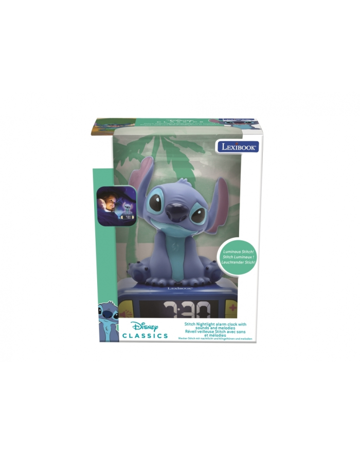 Lexibook Budzik Z Lampką Nocną Disney Stitch Rl800D główny