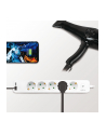 LogiLink 5 gniazd 1.5m biała Listwa zasilająca 5 gniazd CEE 7/3, 2x USB, 1.5m biała - nr 6