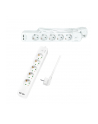 LogiLink 5 gniazd 1.5m biała Listwa zasilająca 5 gniazd CEE 7/3, 2x USB, 1.5m biała - nr 7