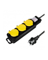 LogiLink 3 gniazda IP44 1.5m Listwa zasilająca 3 gniazda CEE 7/3 zewnętrzna IP44 1.5m - nr 2