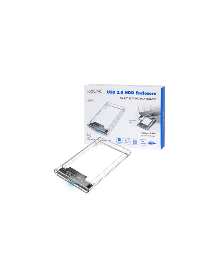 LogiLink UA0409 HDD/SSD, USB 3.0 - transparentna / beznarzędziowa główny