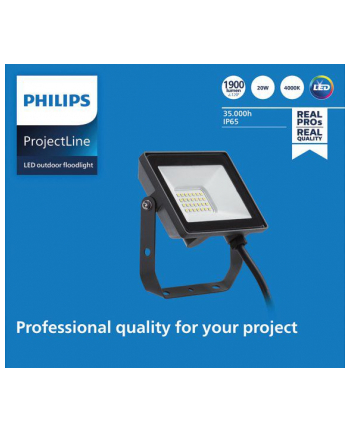 Philips Projectline Reflektor, 20 W, 4000 K, Czarny