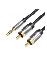 Vention Kabel Audio 3.5Mm Męski -> 2Rca 1M Czarny (BCFBF) - nr 1