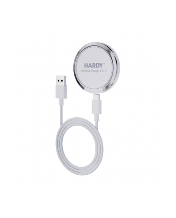 3mk Hardy Wireless Charger 2in1 15W biała ładowarka indukcyjna