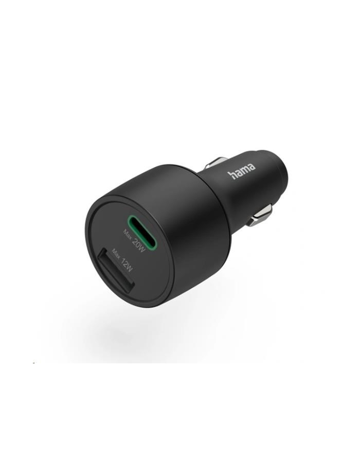 Hama ładowarka samochodowa USB-C/USB-A Power Delivery/Quick Charge 32W czarna ładowarka samochodowa | USB-C/USB-A | Power Delivery/Quick Charge | 30 W | czarna główny