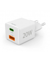 Hama ładowarka sieciowa mini 20W PD/QC 1x USB-C, 1x USB-A biała ładowarka sieciowa | USB-C/USB-A | Power Delivery/Quick Charge | 20W | biała - nr 2