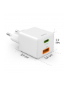 Hama ładowarka mini 30W PD/QC 1x USB-C, 1x USB-A biała ładowarka sieciowa | USB-C/USB-A | Power Delivery/Quick Charge | 30W | biała - nr 20