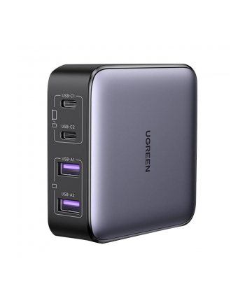 Ugreen CD327 Nexode, 2x USB-C, 2x USB-A, GaN, 65W szary ładowarka sieciowa
