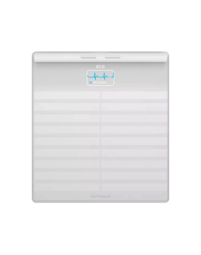 Withings Body Scan zaawansowana waga 6-kanałowe EKG, tętno, analiza składu masy ciała biała główny