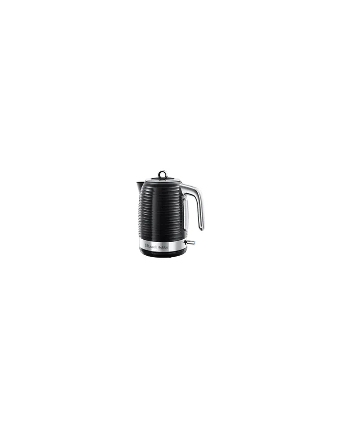 Russell Hobbs 24361-70 Inspire Black Moc [W]: 2400 | Pojemność [l]: 1,7 | Ukryty element grzejny: tak | Kolor: czarno-srebrny | Filtr: tak | Obczerwonyowa podstawa: tak główny