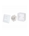 Intellinet 771900 Gniazdo Sieciowe Podtynkowe 2Xrj45 Cat6 10G, Stp, 80X80Mm, Białe - nr 18