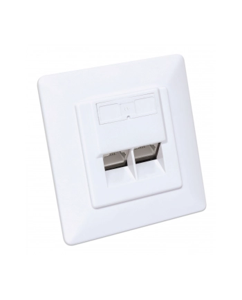 Intellinet 771900 Gniazdo Sieciowe Podtynkowe 2Xrj45 Cat6 10G, Stp, 80X80Mm, Białe nr 1