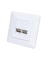 Intellinet 771900 Gniazdo Sieciowe Podtynkowe 2Xrj45 Cat6 10G, Stp, 80X80Mm, Białe - nr 21