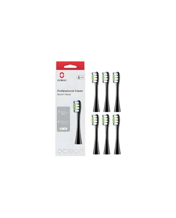 Oclean Professional Clean Black Firm Końcówki Do Szczoteczki Sonicznej Czarny 6szt. nr 1