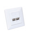 Intellinet 771900 Gniazdo Sieciowe Podtynkowe 2Xrj45 Cat6 10G, Stp, 80X80Mm, Białe - nr 1