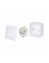 Intellinet 771900 Gniazdo Sieciowe Podtynkowe 2Xrj45 Cat6 10G, Stp, 80X80Mm, Białe - nr 2