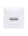 Intellinet 771900 Gniazdo Sieciowe Podtynkowe 2Xrj45 Cat6 10G, Stp, 80X80Mm, Białe - nr 7