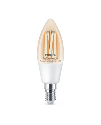 Philips Smart LED Żarówka filament przezroczysta E14 C35 4,9 W (40 W), zimna - ciepła biel (929003017621)