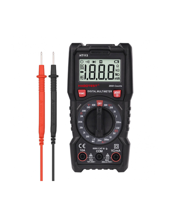 Habotest Cyfrowy Multimetr Uniwersalny HT113 główny