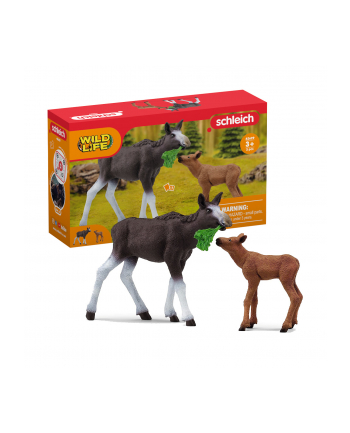 Schleich 42629 Łoś z cielęciem Wild Life