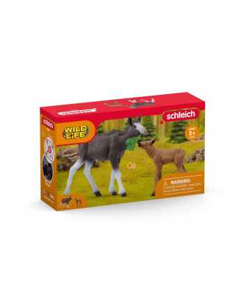 Schleich 42629 Łoś z cielęciem Wild Life