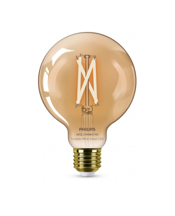 Philips Smart LED Żarówka filament bursztynowa E27 G95 7 W (50 W), zimna - ciepła biel (929003018321)