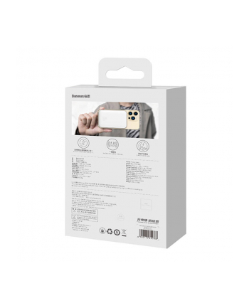 Baseus Magnetic Mini powerbank z ładowaniem indukcyjnym MagSafe 15W / szybkie ładowanie PD QC 20W 10000mAh biały (Overseas Edition) + Xiaobai Series k nr 1