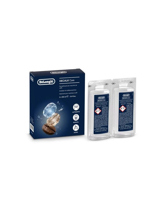 Odkamieniacz De'Longhi Ecodecalk DLSC200 (2x100ml) PLYN DO ODKAMIENIANIA manualnych i automatycznych ekspresów do kawy główny