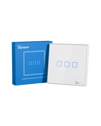 Sonoff Bezprzewodowy Włącznik Światła 433Mhz T2Eu3C-Rf (3-Kanałowy) 27615 nr 1