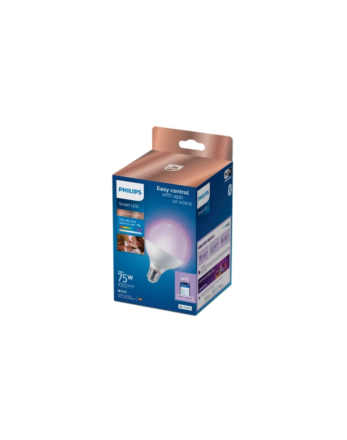 Philips Smart LED E27 G95 11 W (75 W), RGBW (929003604721) główny