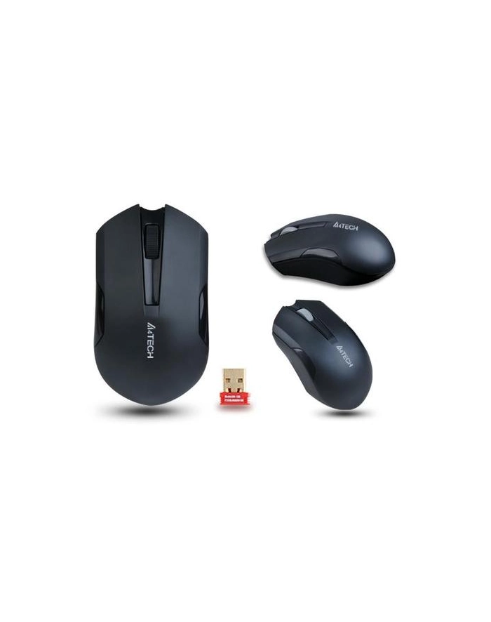 A4Tech G3-200N-1 czarna mysz bezprzewodowa 2,4 GHz | V-Track | 1200 dpi | 3 przyciski | zasięg 15m główny