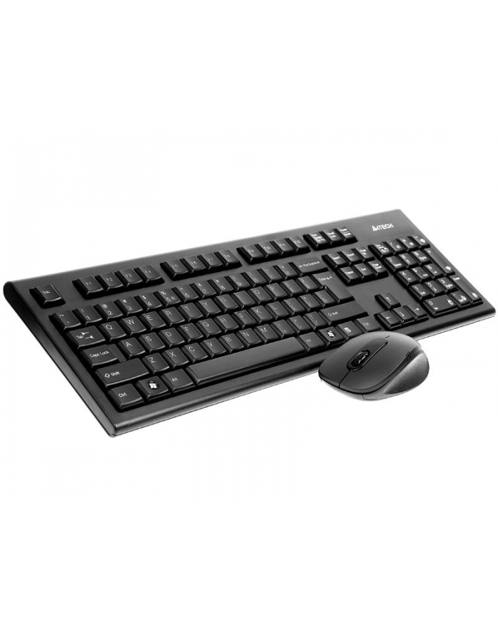 A4Tech 2.4G 7100N zestaw bezprzewodowy/ klawiatura qwerty + numeryczna / mysz V-Track / 800/120/2000 dpi/ 3 przyciski / USB 2.0 główny