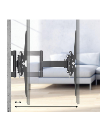 Hama FullMotion Scissors 84'' Uchwyt ścienny do LCD/LED | VESA 600X400 | 84'' nr 2