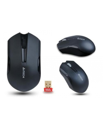 A4Tech G3-200N-1 czarna mysz bezprzewodowa 2,4 GHz | V-Track | 1200 dpi | 3 przyciski | zasięg 15m