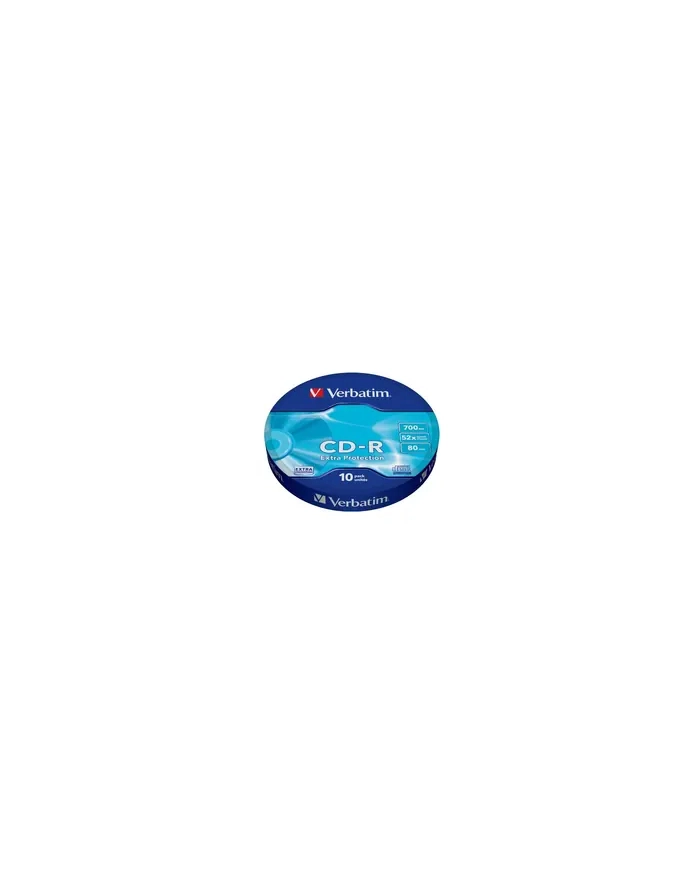 CD-R Verbatim Extra Pczerwony Wrap 10szt CD-R, 700MB, 52x, Extra Pczerwonyection, foliowy szpindel 10 szt główny