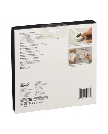 Joseph Joseph Tri Scale 40071 biała Max. obciążenie: 5kg/5000ml/11lb | Kolor: biały | Jednostki: gramy, lbs oz, fl. oz, mililitry nr 1