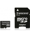 Transcend karta pamięci Micro SDHC 4GB Class 10 + adapter - nr 15